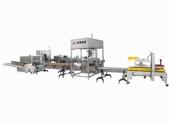 ST-ZX-500型全自動(dòng)開箱、裝箱、封箱機(jī)組